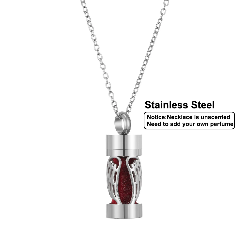Stainless Steel Aromatherapy Diffuser Pendant Necklace