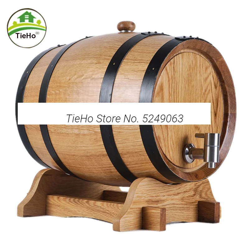 

3L/5L Liter Oak Barrels Wooden Barrel Home-Brewed Whiskey Red Wine Beer Solid Wood Wine Barrels