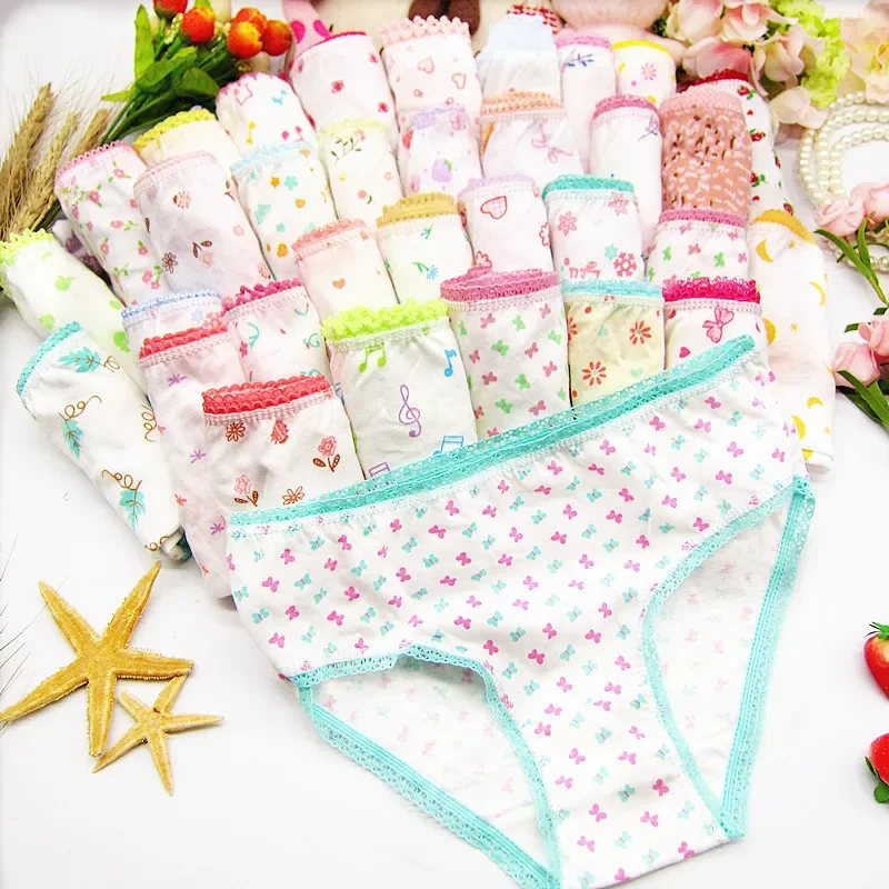 6pc/Lot Fashion New Baby Girls Underwear Cotton Panties Kids Short Briefs Children Underpants
