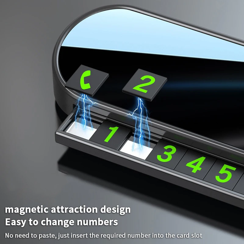Scheda per numero di telefono per parcheggio temporaneo auto - immagine 3