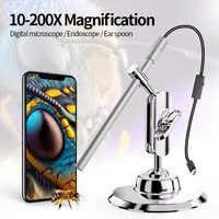 Handheld Digital Microscope Camera 1080P HD USB Inspection Camera 50x-200x Magnification Microscopes With 8 LED For TYPE- C 1