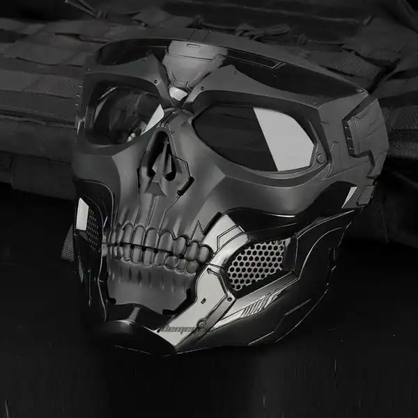 Horror Mask Motorcycle Face Mask Skull Horror Helmet Mask Off road motorcycle goggles sports riding Harley goggles mask motorcycle riding tactical helmet