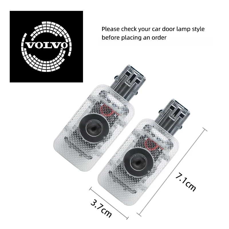 2 Pcs Car Welcome Door Lights For Volvo V40/V40CC 13 V60 12