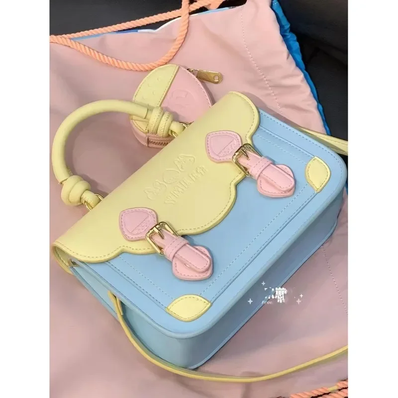 Shoulder Messenger Bag New Preppy Style Phone Pouch Coin Purses Commuter Crossbody Small Square Bag for Women Trend All-match