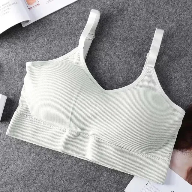 Soutien-gorge sans couture pour femme, à couvrance complète, sans armatures, respirant, confortable pour le sommeil, le running et le fitness