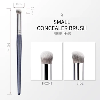 Precision Small Concealer Brush, Soft Fiber Hair, Angled Makeup Brush for Spot & Under Eye Coverage 1