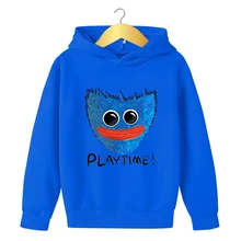 2022 Spring and Autumn New Huggy Wuggy Poppy Playtime Unisex  Hoodie Sleeve Sweatshirt Clothes Jogging Sweatshirt 4-14yearsTop