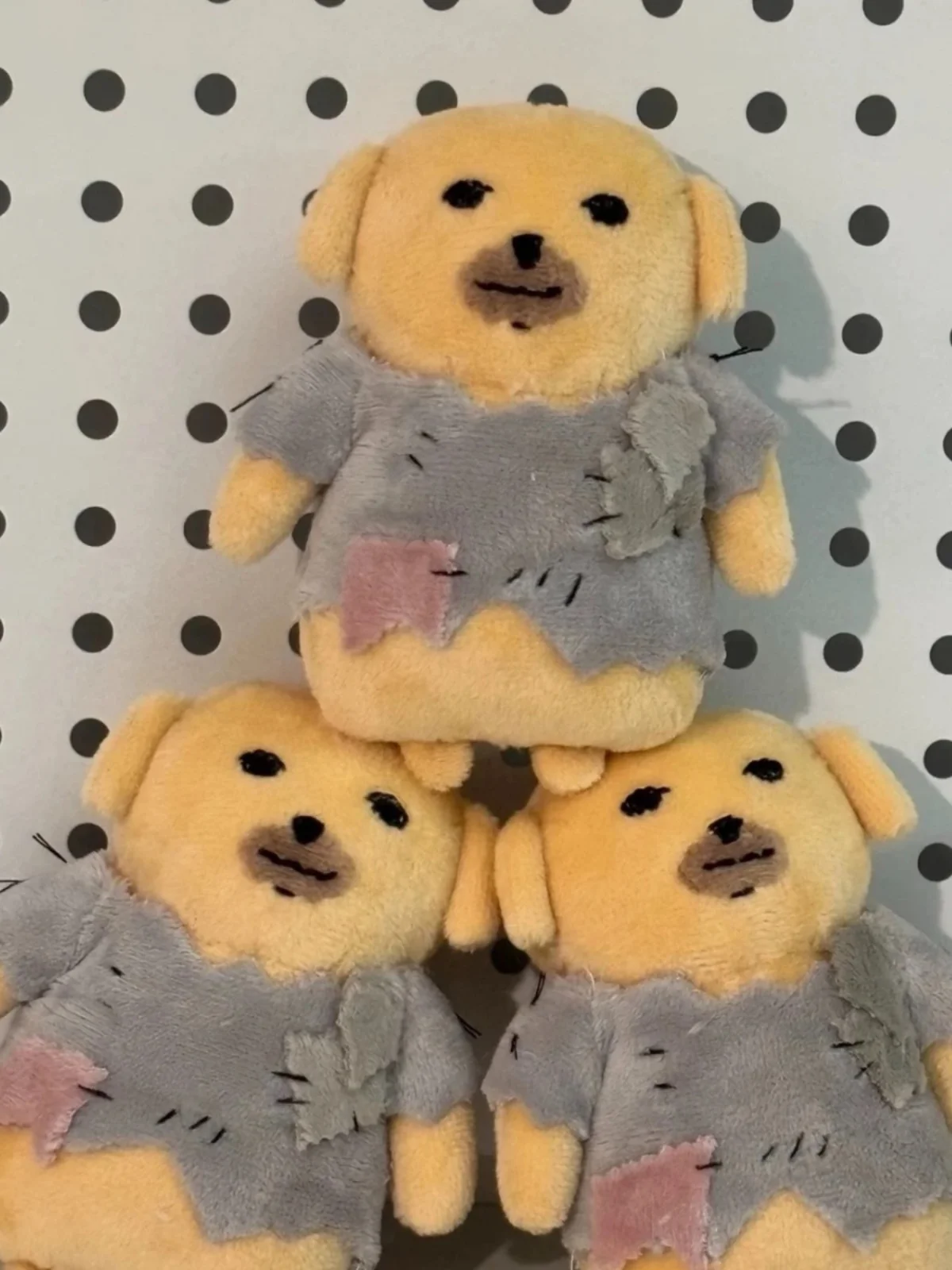 Cute Doggie Dipper Plu Doll Keychain Pendant Handmade Gift Toy Dog Stuffed Animal Soft PP Cotton Universal Age