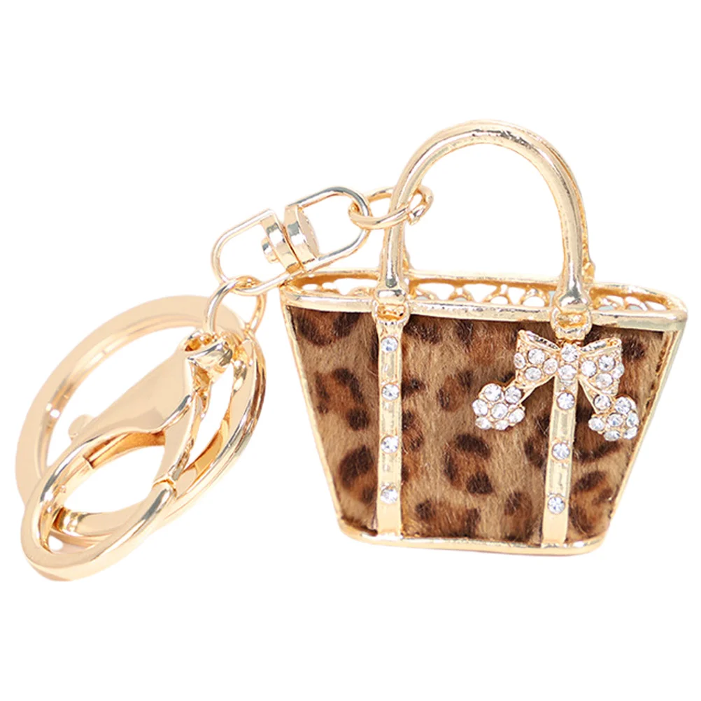 

Unique Rhinestone Key Chain Exquisite Bag Shape Hanging Charm Creative Hanging Pendant