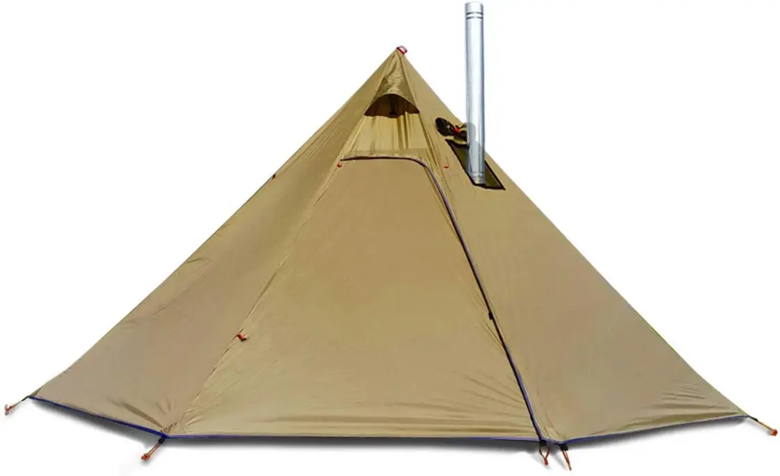 Hot Tents with Stove Jack, 7'3" Standing Room, Teepee Tent for Hunting Family Team Backpacking Ca
