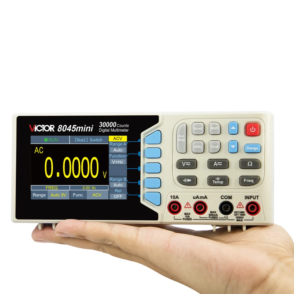 Victor 8045mini Digital Multimeter Desktop 30000 Counts TFT Screen