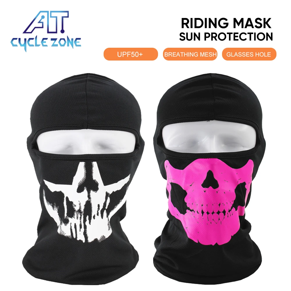 

Men's Caps Balaclava Ghosts Cycling Full Face Skull Mask Bicycle Cycling Breathable Anti-UV Motocross Motorcycle Balaclava