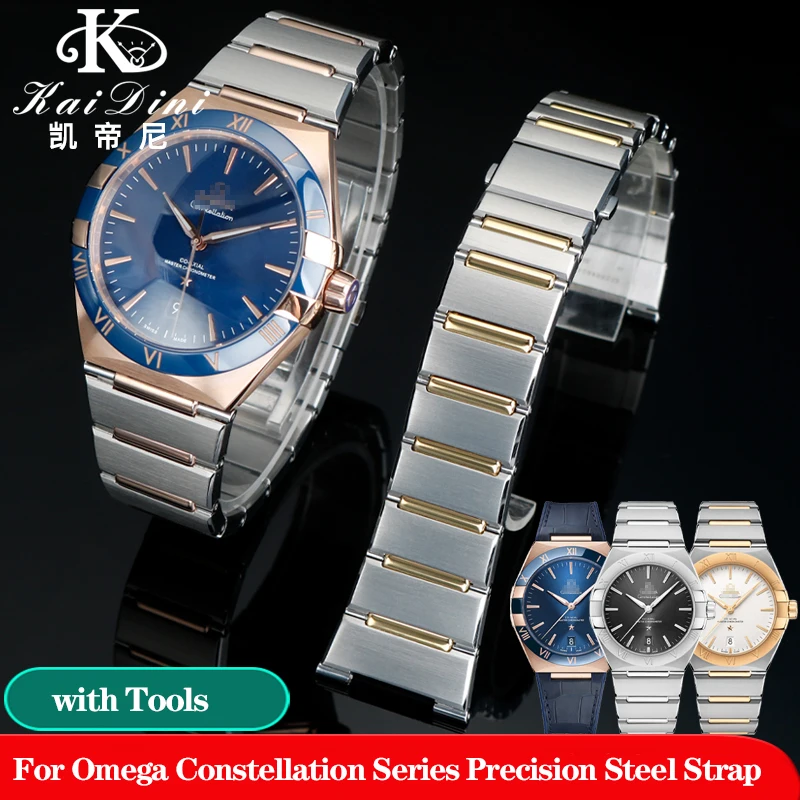 Cinturino In Acciaio Di Precisione Di Alta Qualità Per Omega Constellation Series Cinturino In Acciaio Cinturino In Acciaio 131.10 Catena Da Uomo 25X9