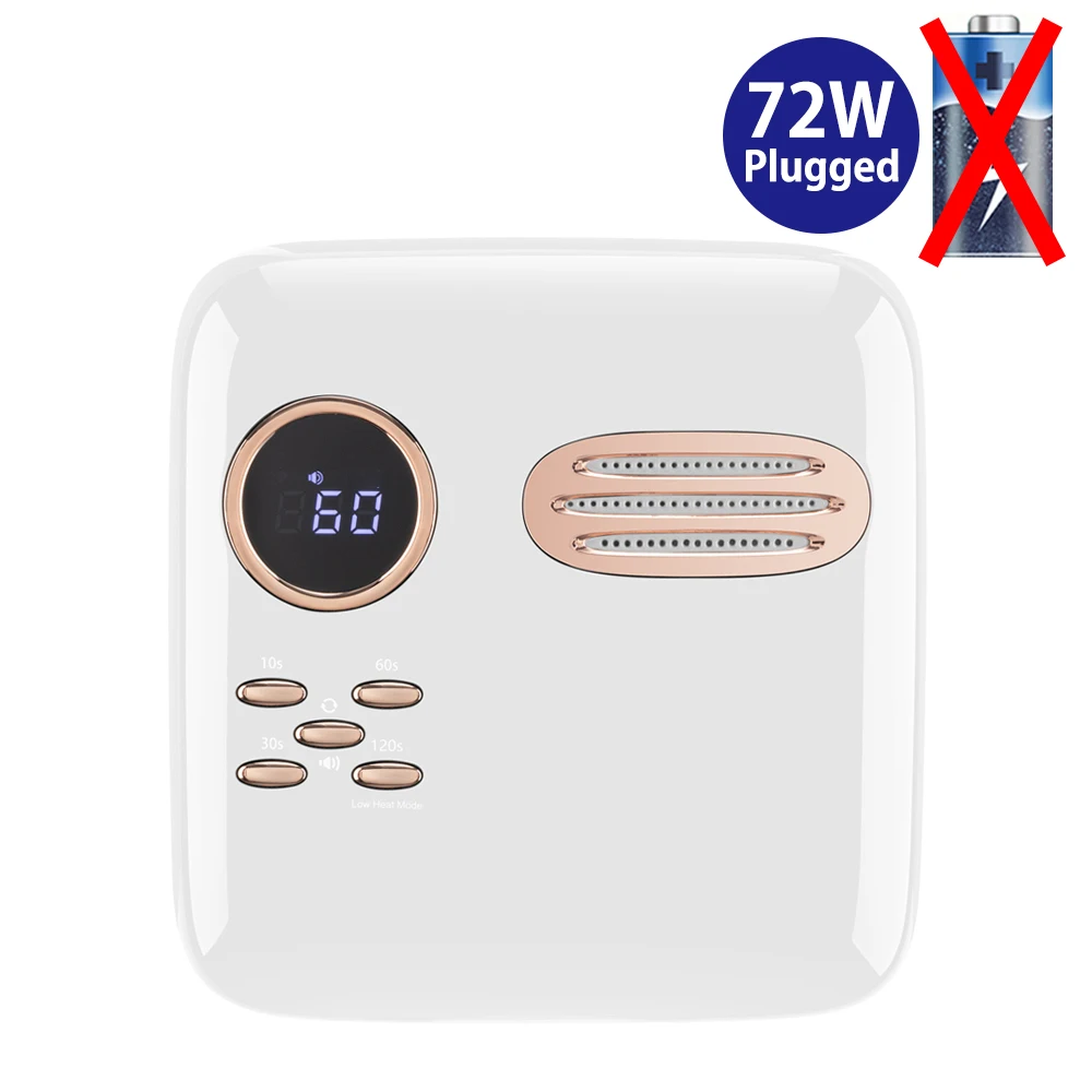 ネイルライト ワイヤレス UV Led ネイルランプ 72 ワット充電式