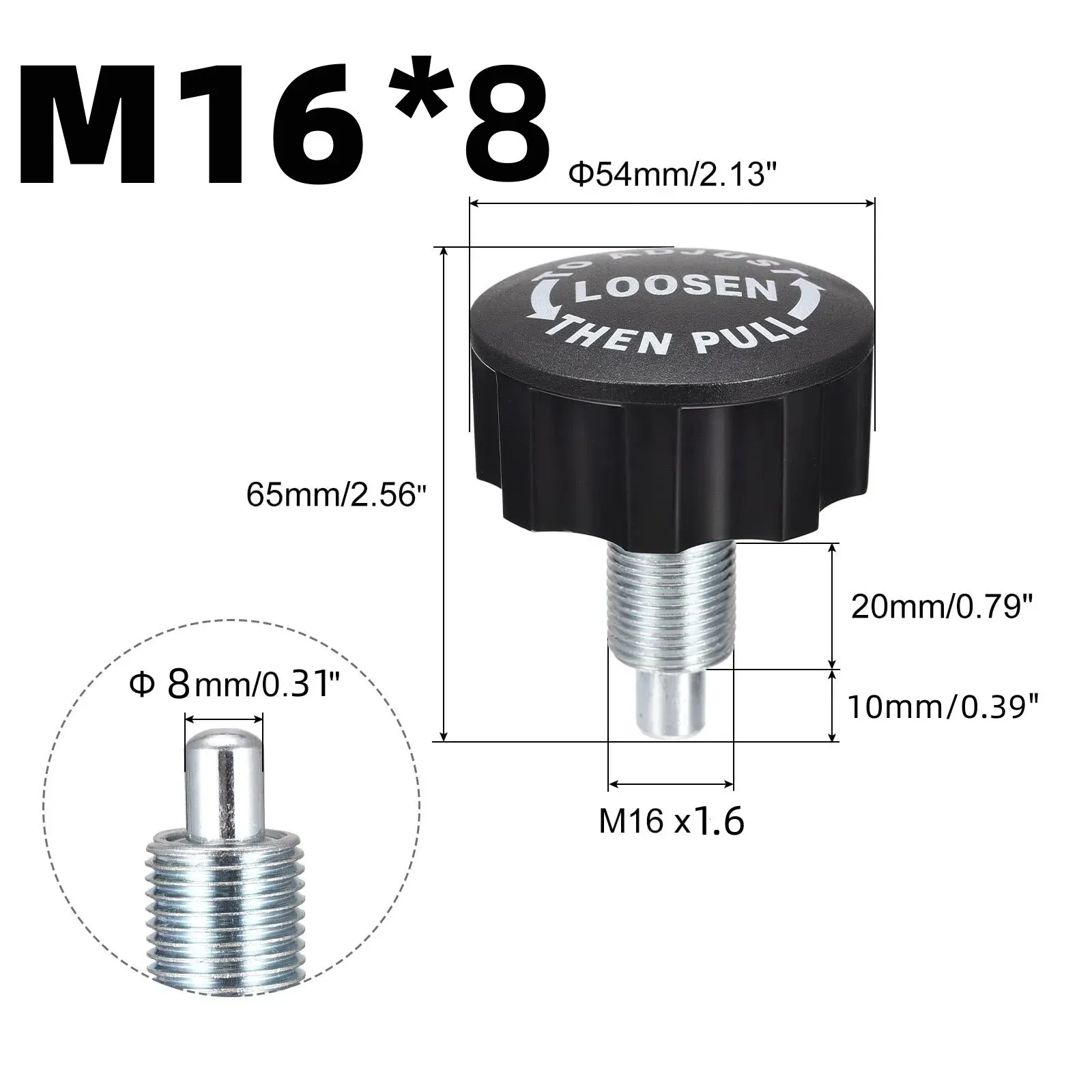 M16 M18 Pull Pin Spring Knob Universal Replacement Parts for Most Exercise Bikes Equipments for Home Gym Fitness Accessories 6