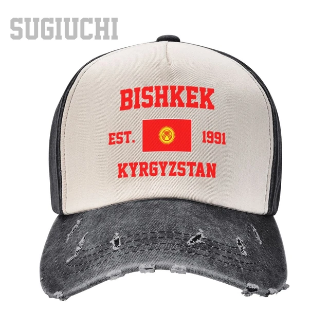 Unisex Baseball Cap Kyrgyzstan EST.1991 Bishkek Capital Men Women Vintage  Hats Washed Cotton Trucker Gift - AliExpress