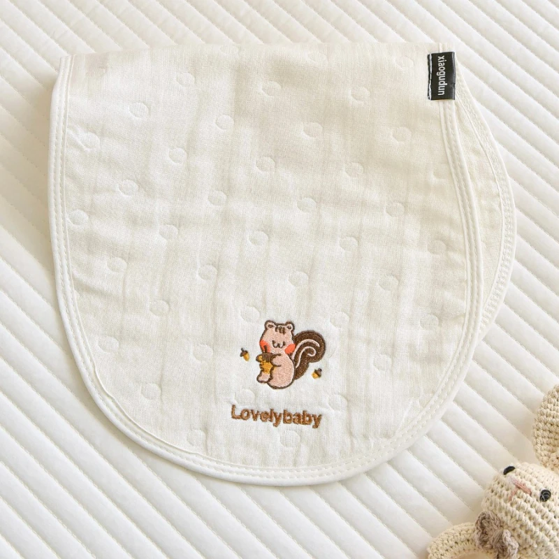 Newborn Baby Burp Cloth - Pure Cotton Gauze Saliva Towel, Bib, Anti-Spit-Up Pad, Shoulder Towel, Suitable for All Seasons 6