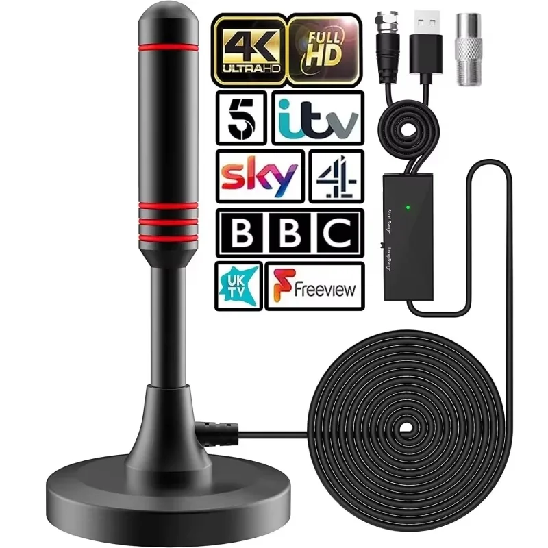 Ultra HD 4K Digital TV Antenna for Indoor and Outdoor Use