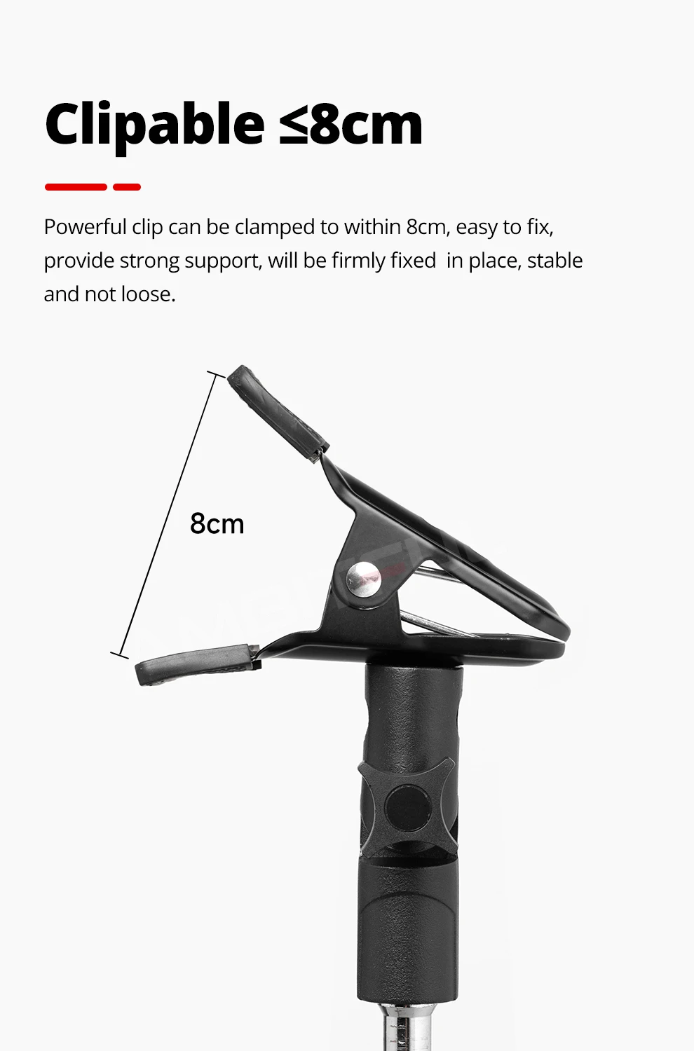 Reflector Clamp Clip Holder Light Stand Attachment 1/4" to 3/8" Screw Mount Swiv