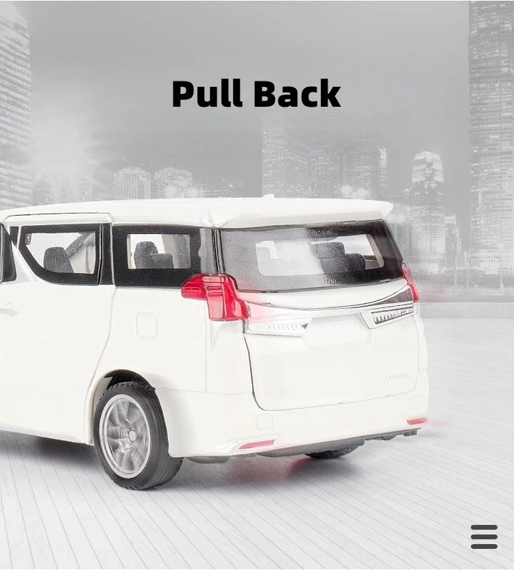 YRXIAO Lexus LM300 Modellauto 1:24 - Metall Die Cast Mit Sound & Licht