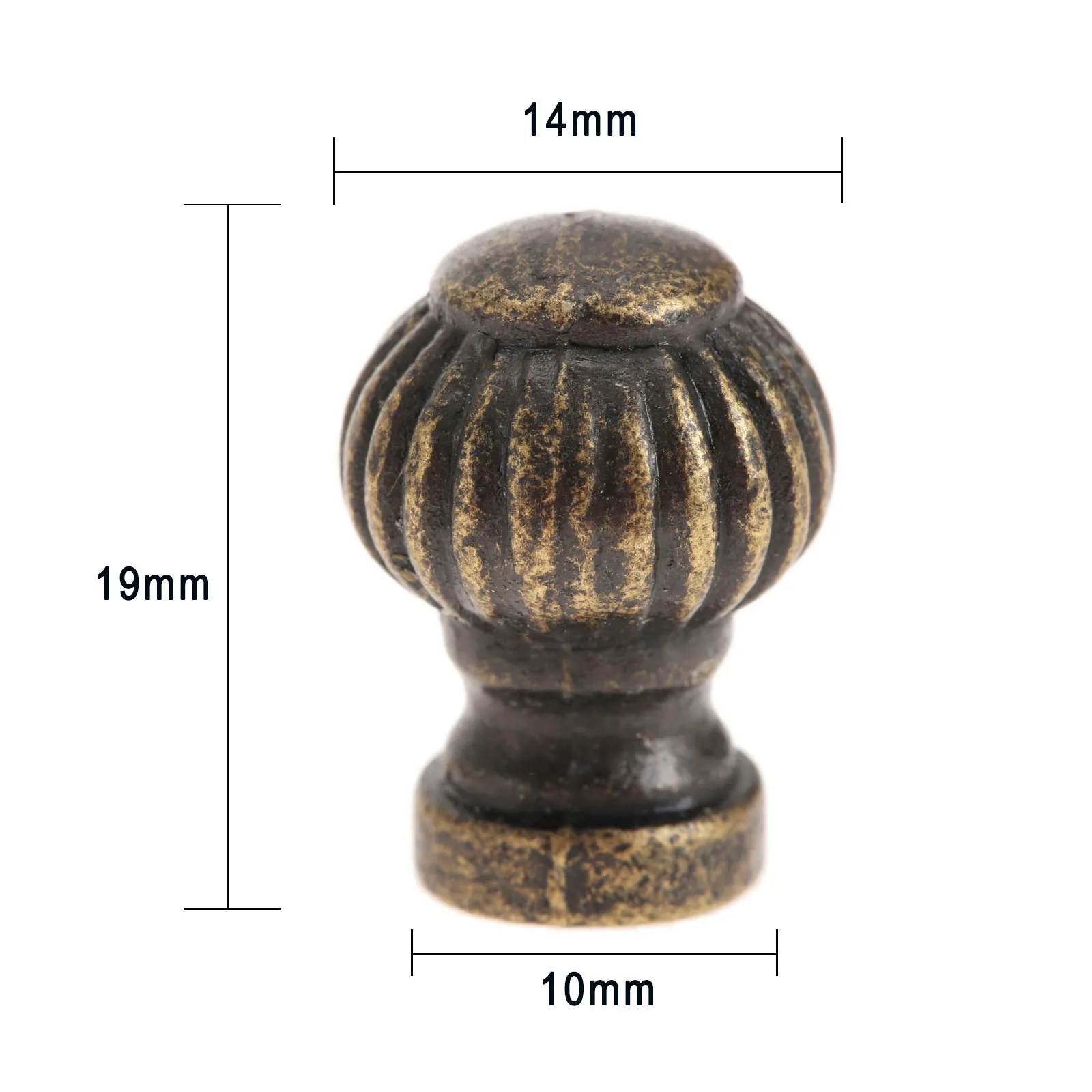 Furniture Knobs 6Pcs Mini Knobs Vintage Lantern Shape Handles Antique Bronze Case Drawer Cupboard Pulls Decorative Jewelry Wooden Box 14x19mm