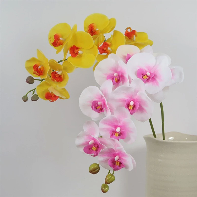 Description Picture 6 of itemHigh Quality Artificial Butterfly Orchid Real Touch Fake Flowers Moth Orchid for New House Home Wedding Festival Decor