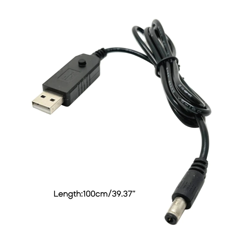 USB to 9V 12V Power Cable for Router Speaker USB to DC5.5x2.5mm Jack Charging Cable, charging cable, usb charging cable