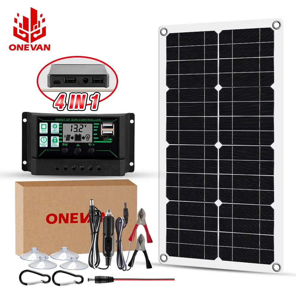 300w Complete Solar Panel Kit Battery Solar Panel Kit Complete 12v