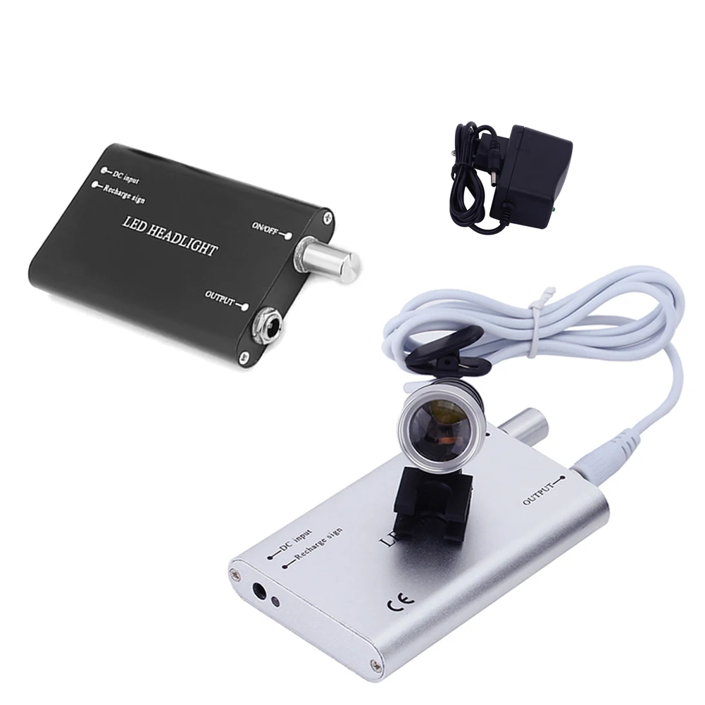 Led Lente D'Ingrandimento Dentale Faro Dentista Chirurgia Faretto Illuminatore Con Clip Per Occhiali Assistenza Orale Lenti Binoculari Mediche Luce