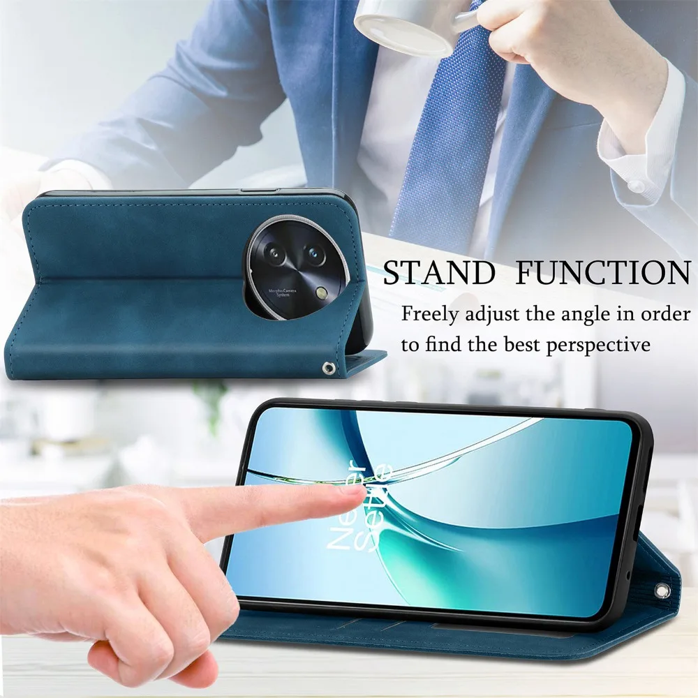Luxury Smooth Leather Card Wallet Stand with Magnetic Flip Cover