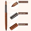 Kolinsky Acrylic Nail Brush Set 3D Pure Handmade Nail Brushes For Acrylic Application Professional Nail Art Brush 4