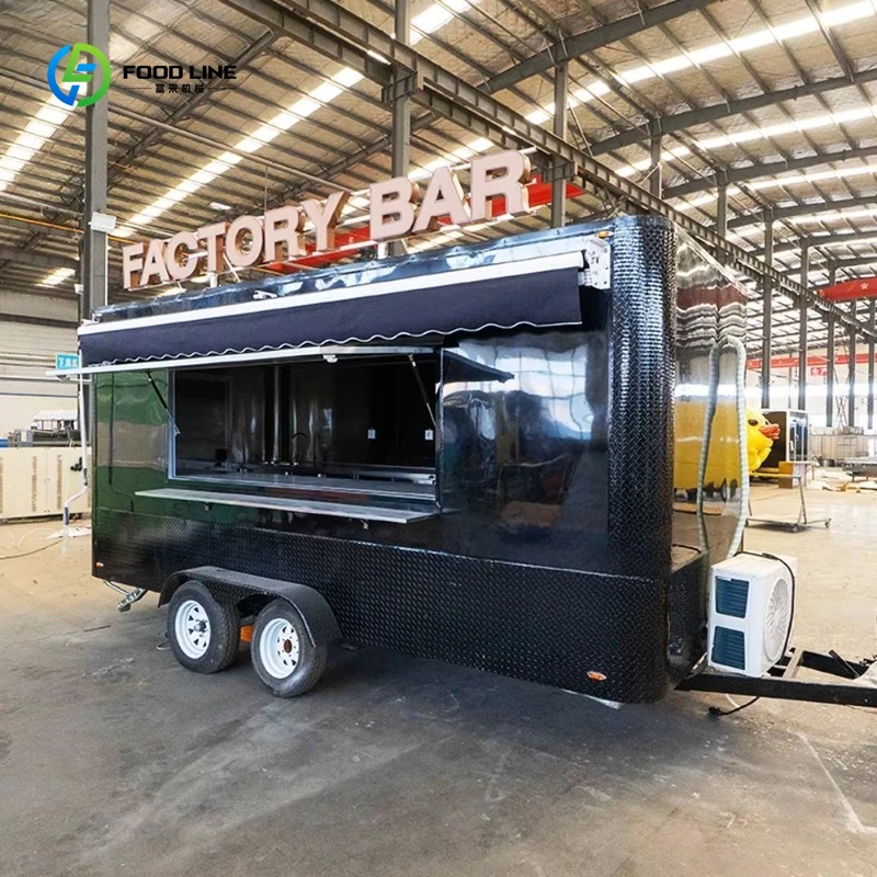 Carrello per il gelato Carrello per alimenti Forniture per hotel Prodotti per ristoranti Rimorchio da palcoscenico mobile Rimorchio per alimenti Attrezzatura per la ristorazione