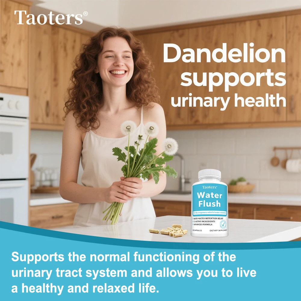 Vitamin B Supplement, Dandelion Extract, Diuretic and Laxative, Helps with Edema, Promotes Metabolism, 120 Capsules