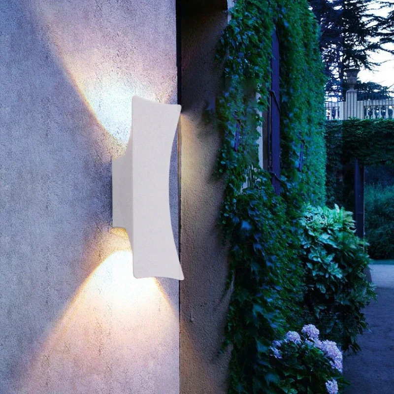 Modern Simplicity LED Wall Lights Outdoor Waterproof Courtyard Lighting Indoor Living Room Corridor Up Down Luminous Wall Lights modern simplicity wall lamps led outdoor waterproof garden villa courtyard corrido lighting up and down two end spotlights