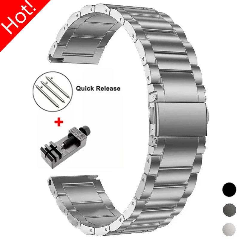 Premium Multi-Size Titanium Watch Strap with Metal Band Bracelet Design