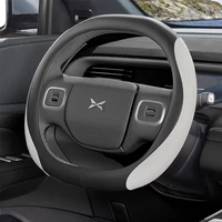 For XPeng Xiao Peng G6 2023 2024 Car Steering Wheel Cover Leather Non-slip Auto Interior Accessories 4