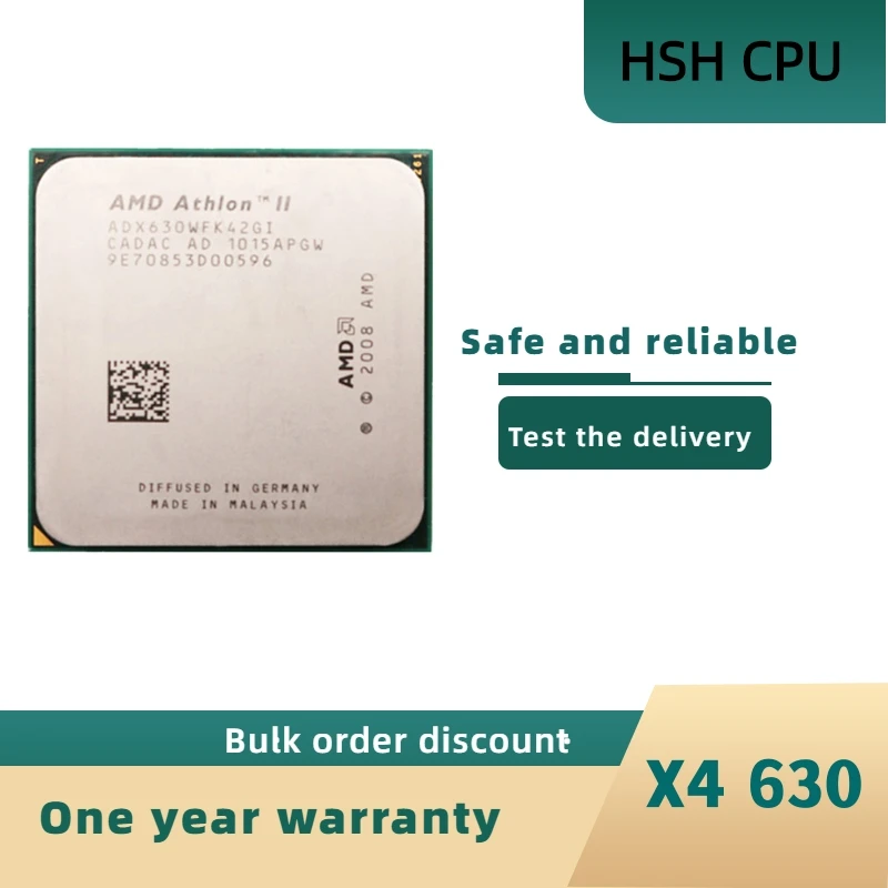 

Четырехъядерный процессор AMD Athlon II X4 630 2,8 ГГц ADX630WFK42GI разъем AM3