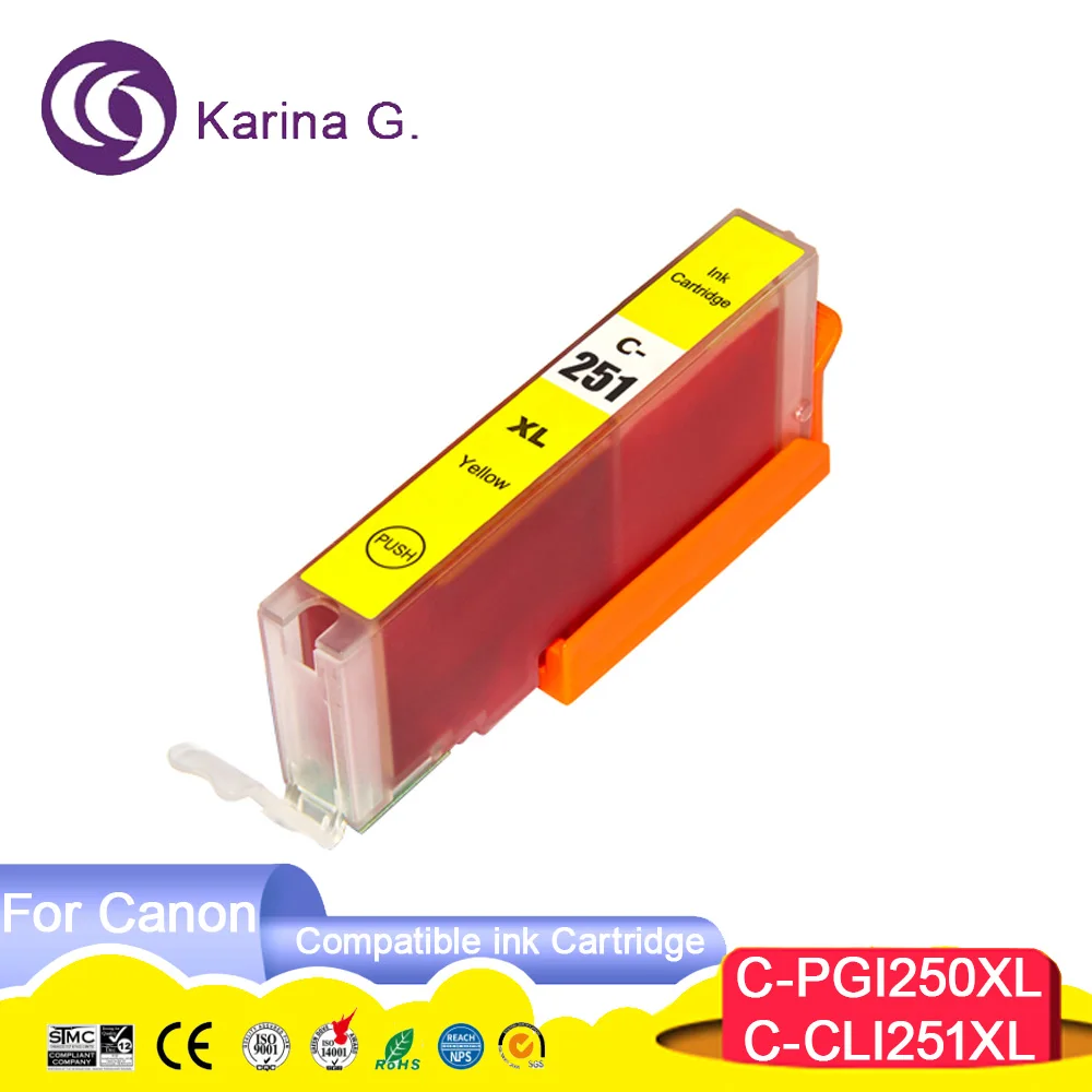 PGI250 PGI 250 250XL CLI 251 PGI-250 251XL CLI-251 PGI-250 Compatible Inkjet Ink