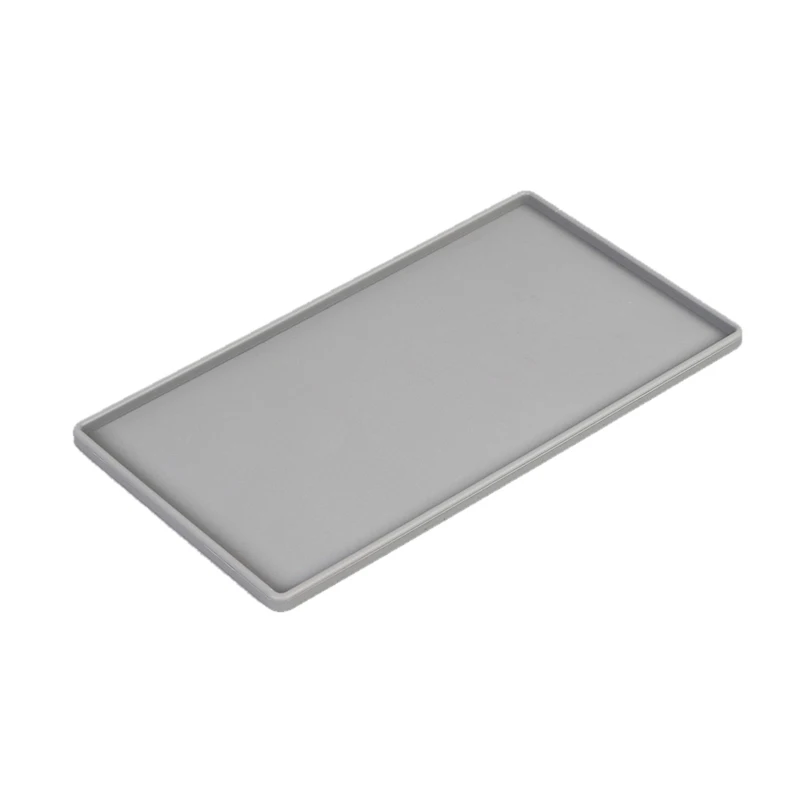 Description Picture 5 of itemSilicone Plastic Flat Tray 276mm Square Anti-slip Twistable Stand Mobile Holder Bathroom Soap Tray Coffee Tea Cutlery Holder