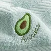 1Pc 26x48cm Fruit Embroidered Bamboo Cotton Solid Color Children Small Hand Face Towel 6