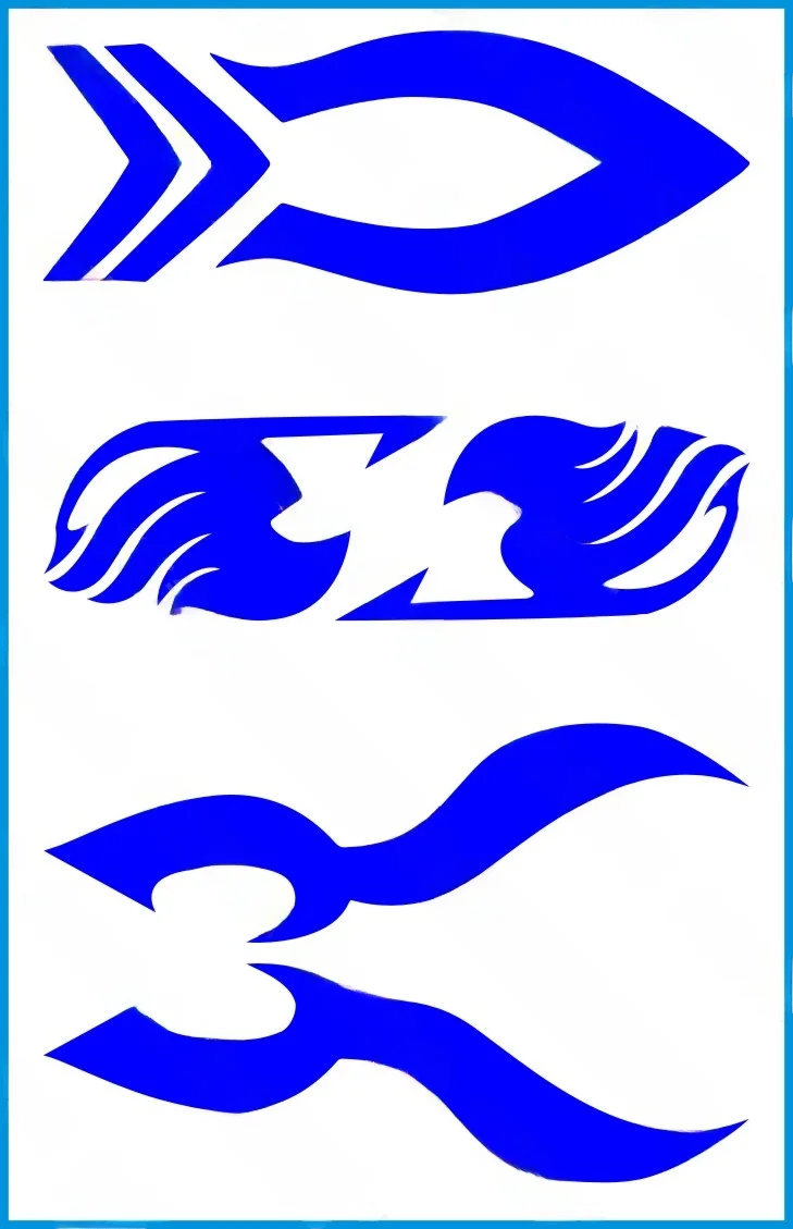 Gerard ay Fairy Tail Tattoo Stiers Waterproof Cosplay Face Decals Guild Logo Magic Eradiion Tail of Devil 