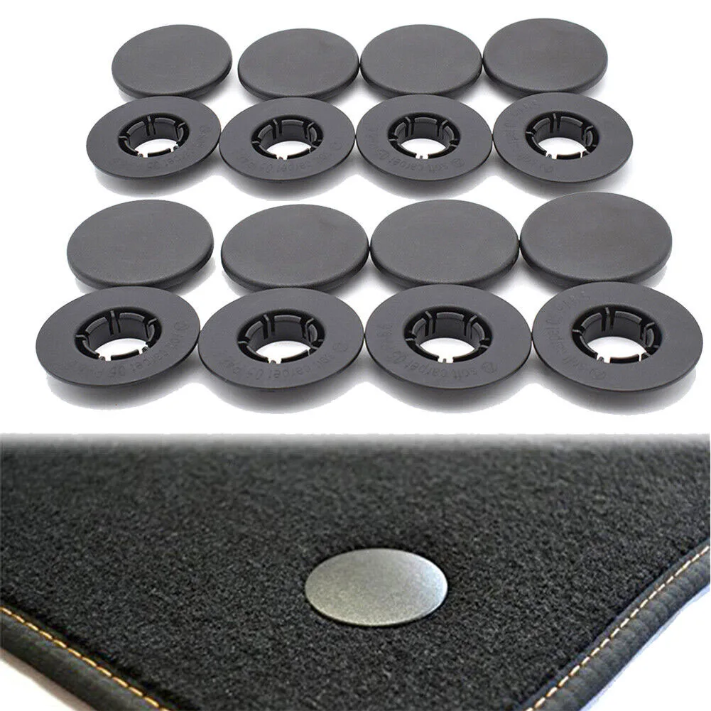 

16Pcs Car Floor Mat Clips Retention Button Carpet Clamps For Mercedes For Benz Black Carpet Buckle Foot Mat Buckle BQ6680520