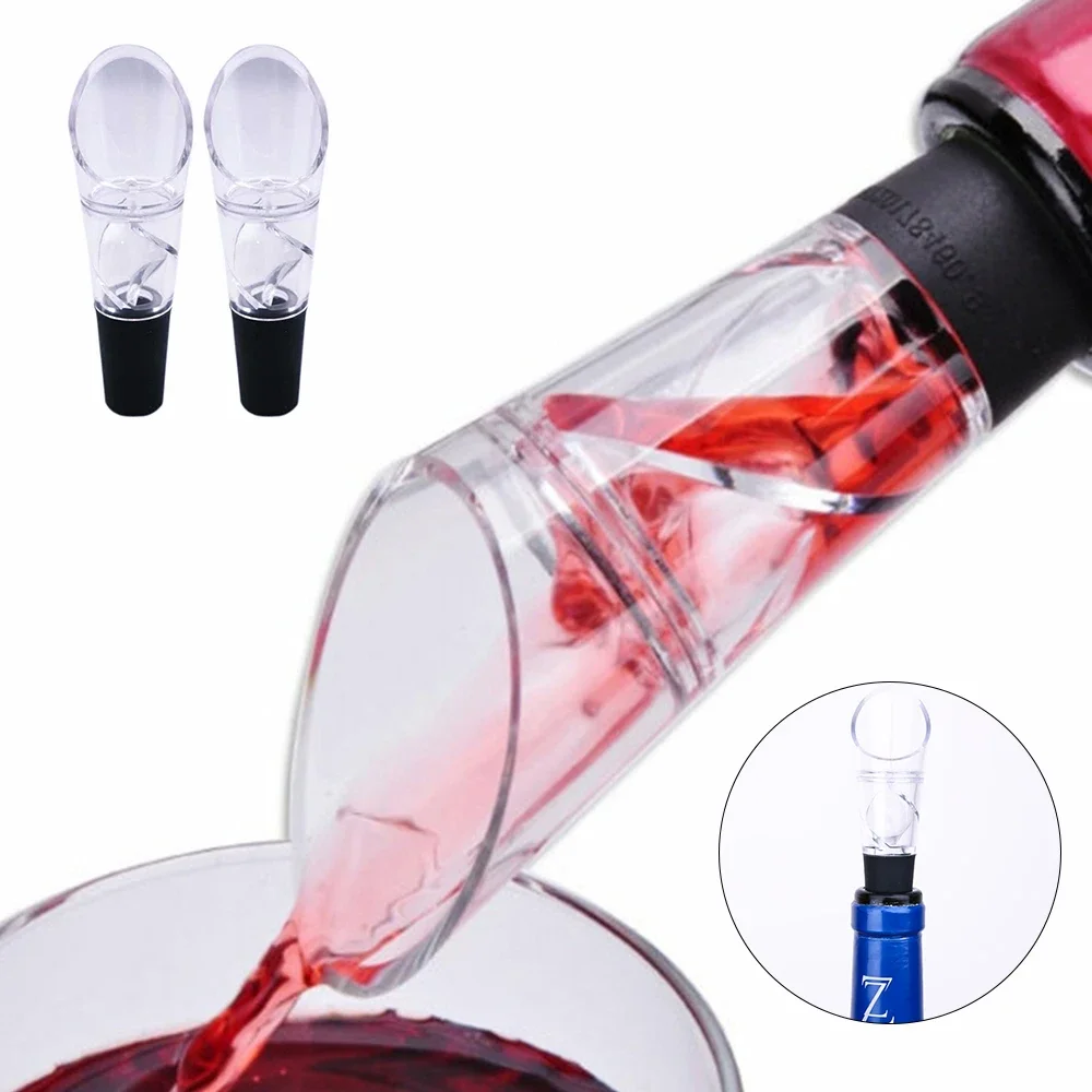 Pourer Decanter Red Wine Aerating Pourer Spout Decanter Wine Aerator Pouring Tool Pump Portable Filter Wine Accessories 1 Pcs urallife circlejoy electric red wine dispenser fast sobering automatic wine decanter rechargeable aerator pourer for kitchen use