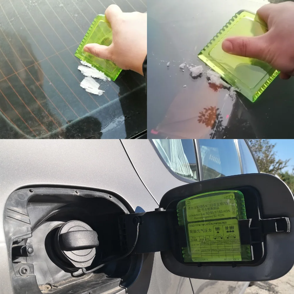 000096010E Car Ice Remover Scraper Ice Scraper Windscreen Frost Window Snow Manual Cleaning 98x98mm For VW Polo liftback Skoda
