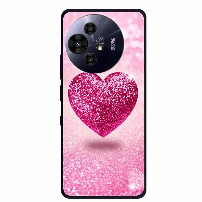 Black Silicone Protective Back Cover - Stylish and Durable Bumper Coque for TCL 50 Pro NxtPaper 5G