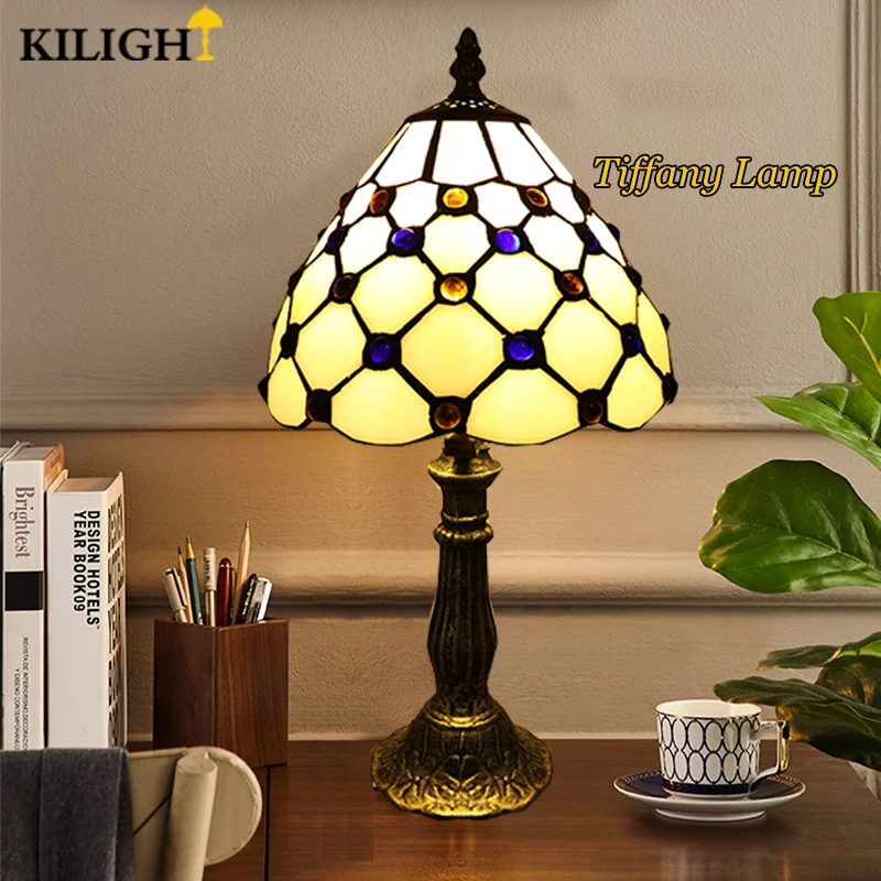 KiLight20cmTiffanyLampGemTableLampEuropeDiamondGlassGifts