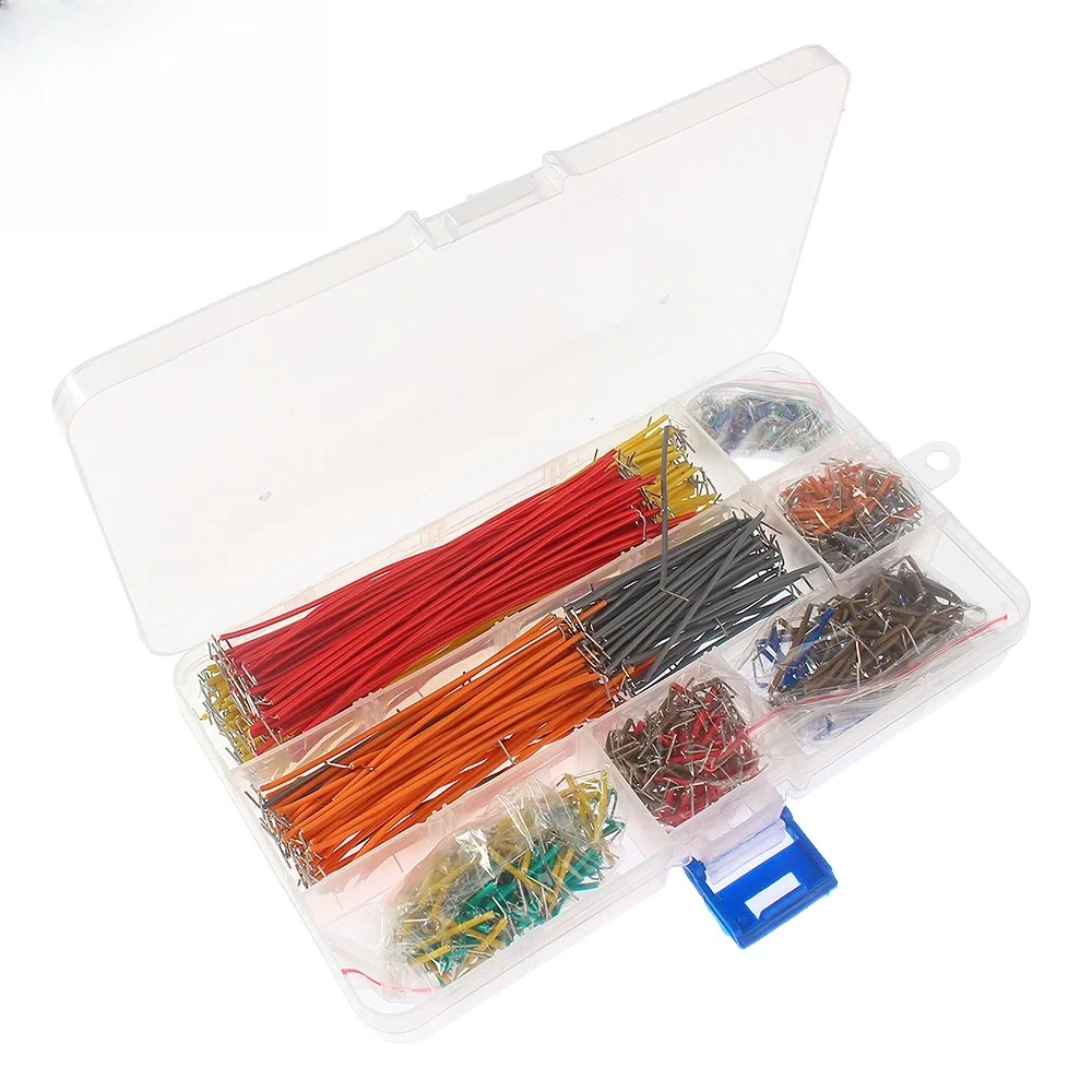 140/560/840PCS U Shape Solderless Jumper Cable Wire Kit Breadboard Jumper Wires with ESD-10Tweezers Anti-Static Tweezer Diy Kit