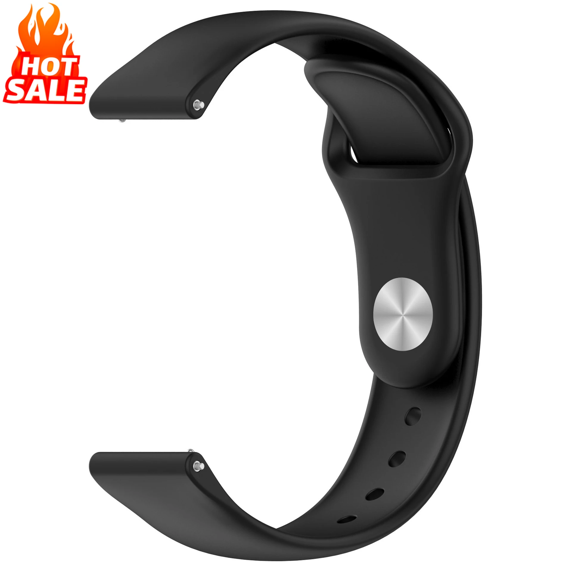 Силіконовий ремінець 20 мм 22 мм для спортивного браслета Amazfit GTS 3/2/2e/GTS2 Mini/GTR 42 мм/47 мм/bip/GTR 3 Pro/2/2e для ремінця для годинника HUAWEI