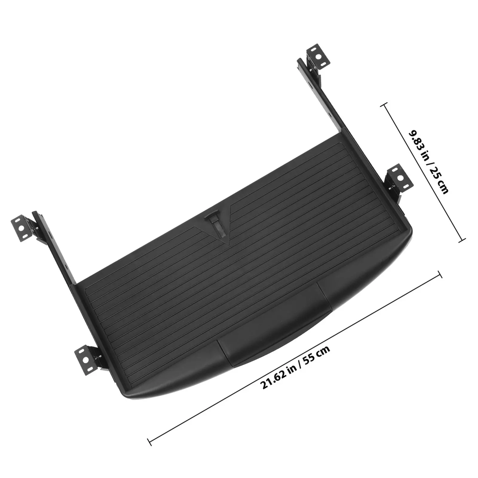 키보드 트레이 이중 레이어 책상 아래 슬라이드 아웃 풀 익스텐션 서랍 레일 조절 가능 키보드 가이드 레일 수납 트레이 사무실용