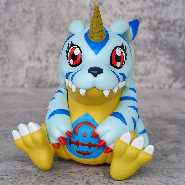 Anime Digimon Adventure Agumon Tailmon Gomamon Gabumon Tunomon Action Figure Cute Collection Pvc Model Statue Doll Toys Gift 5